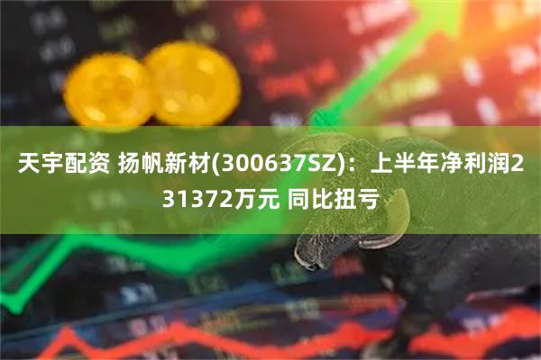 天宇配资 扬帆新材(300637SZ):上半年净利润231372万元 同比扭亏