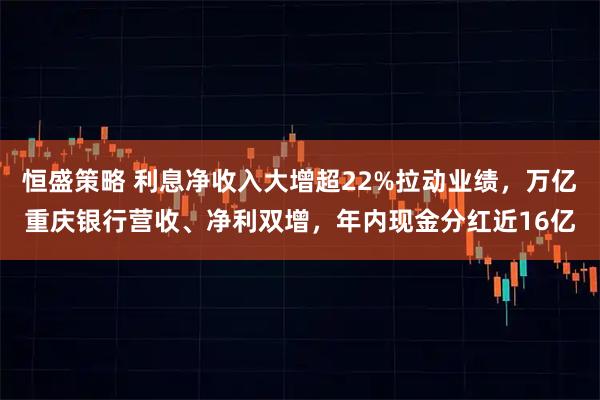 恒盛策略 利息净收入大增超22%拉动业绩,万亿重庆银行营收、净利双增,年内现金分红近16亿